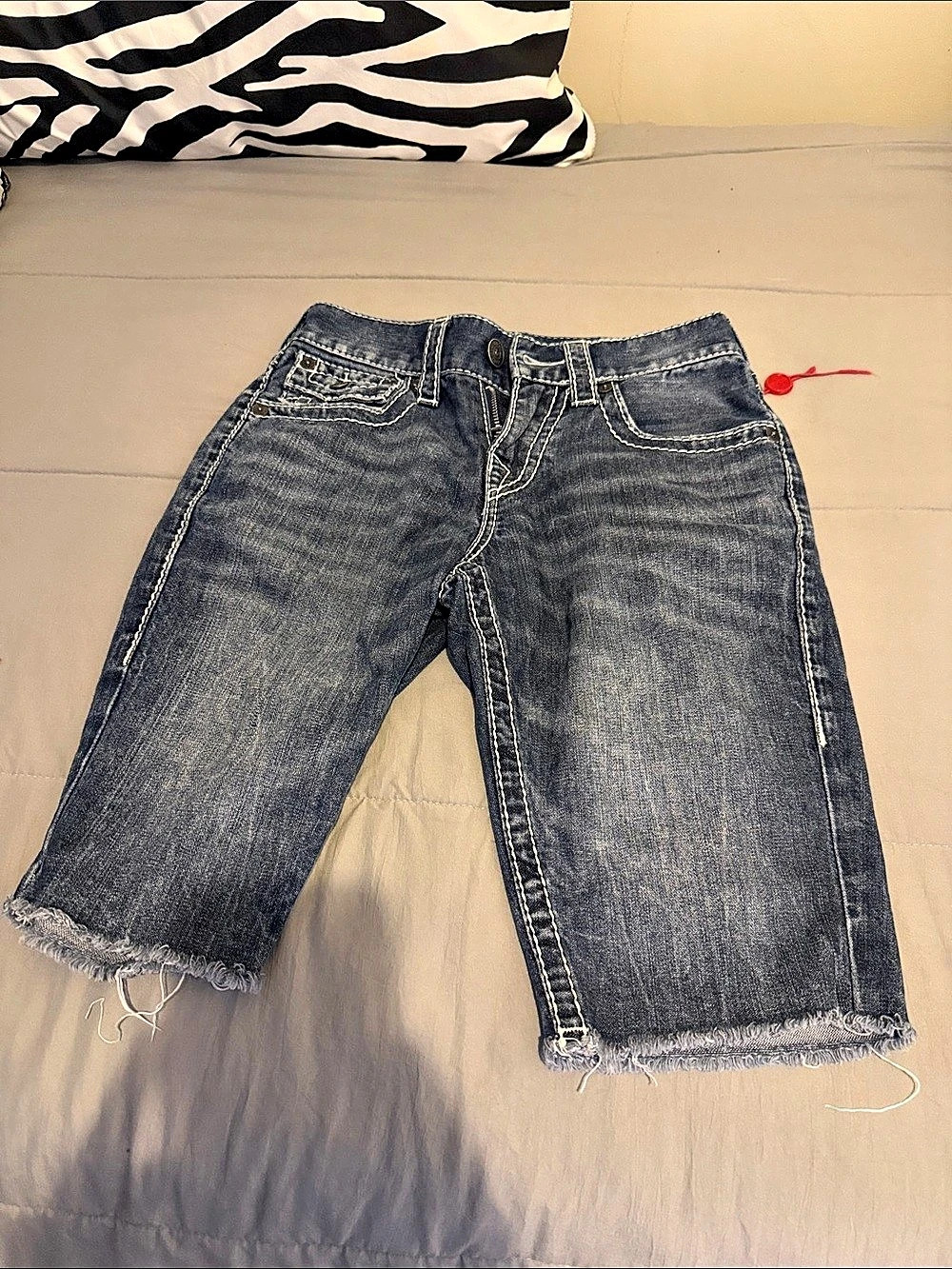 True Religion Denim Bermuda Shorts Waist 27